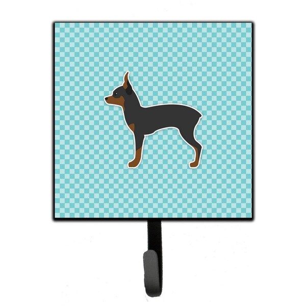 Jensendistributionservices Toy Fox Terrier Checkerboard Blue Leash or Key Holder MI2087095 - main